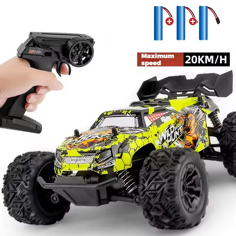 1:20 Off Road RC Car 2WD All Terrain RC Monster Truck, 2.4G High Speed with LED Light, Top Birthday Christmas Gift Toy for Boys
