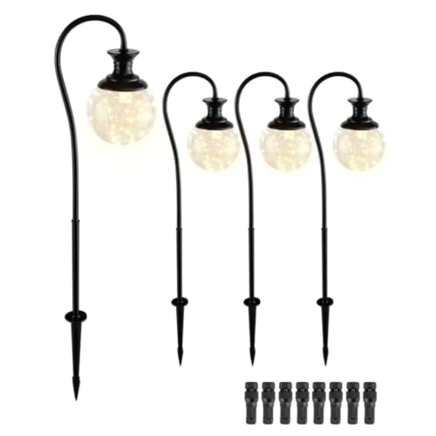 

Low Voltage Globe Garden Lights, Landscape Lighting Low Volt Glass Pathway Lights, Decroative LED Path Lighting for Path, Patio