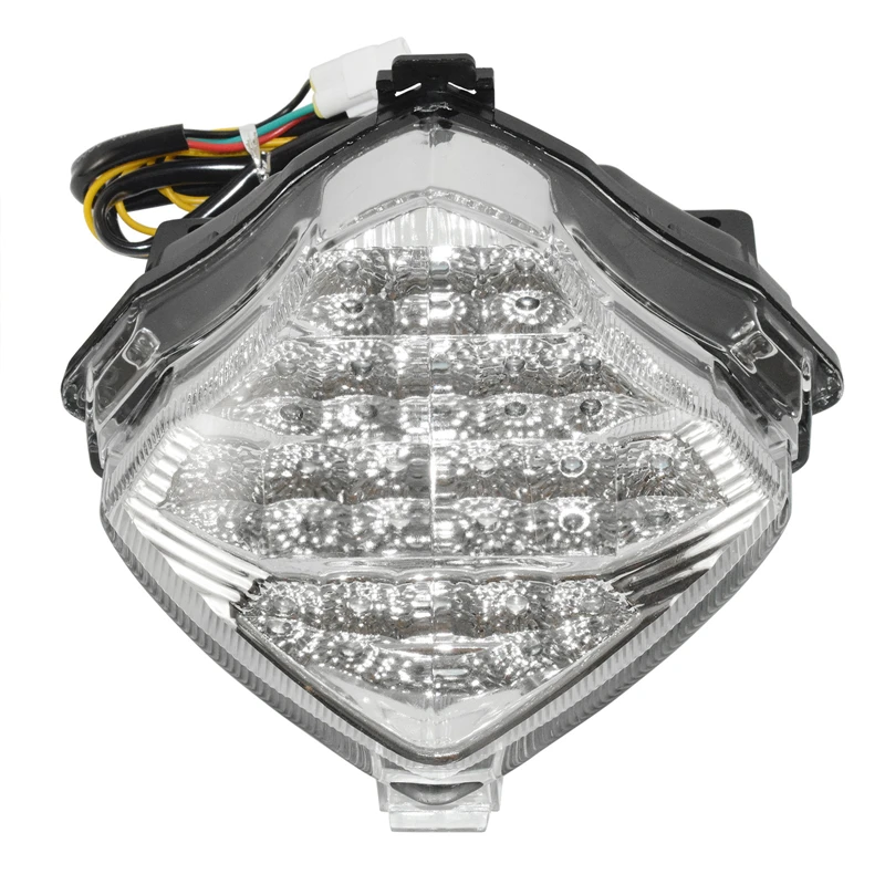 WAASE Chrome Led Rear Taillight Tail Brake Turn Signals Indicator Integrated Light For YAMAHA YZF R1 RN12 2004 2005 2006