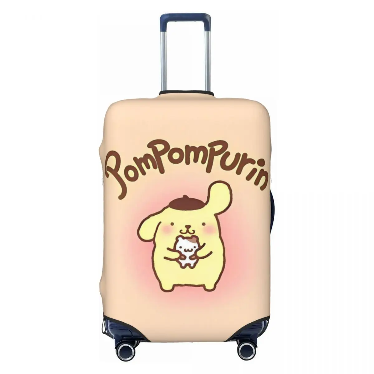 

Cartoon Pom Pom Purin Poster Suitcase Cover Vacation Travel Useful Luggage Case Protection