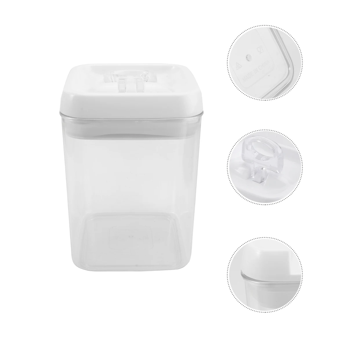 

Food Storage Sealed Jars Cereal Transparent Kitchen Boxes Kitchen Food Holder Plastic Canisters