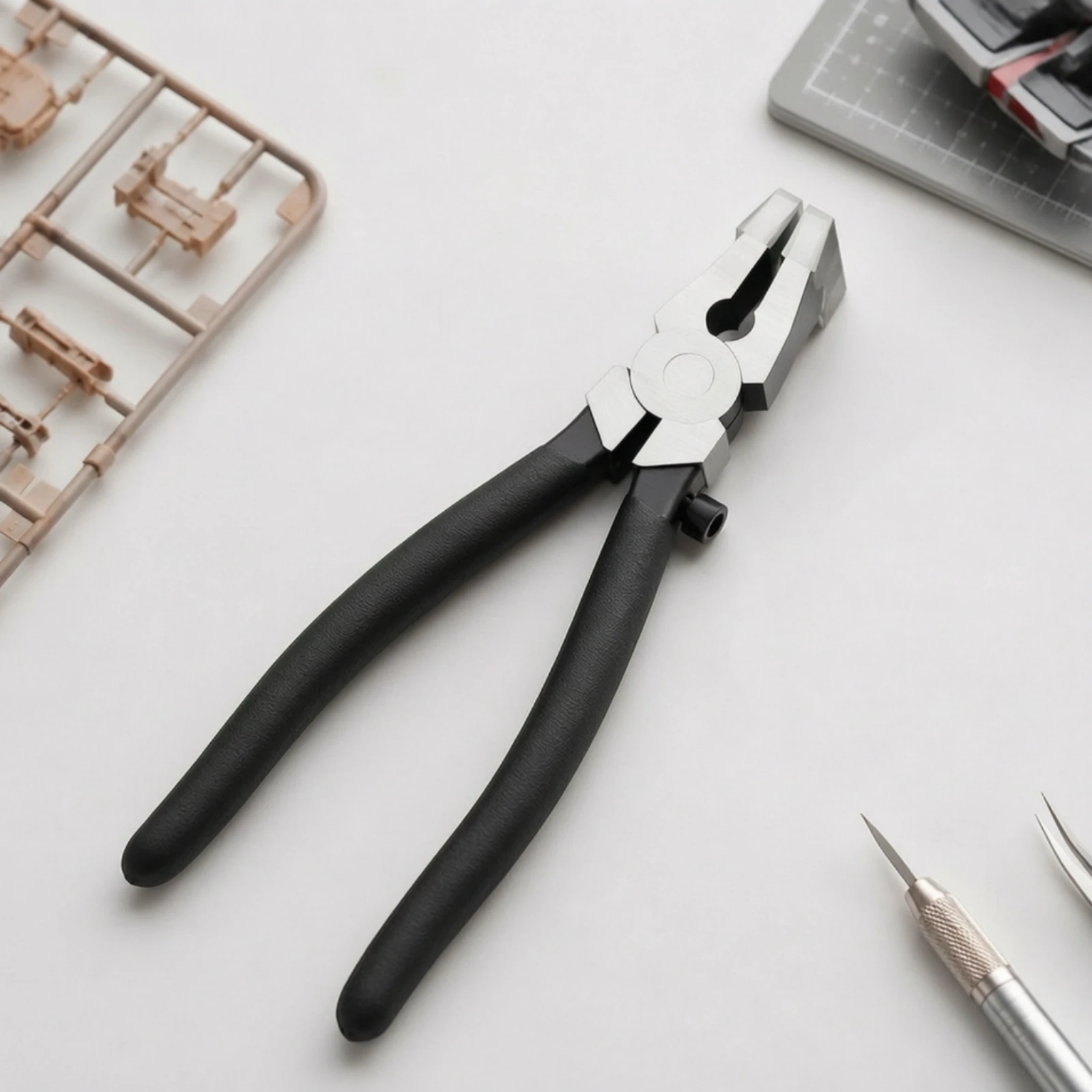 model-holding-clamp-plier-long-lasting-clamp-plier-with-rubber-safeguarding-sleeve-pliers-sturdy-tool-ergonomic-for-hobbyists