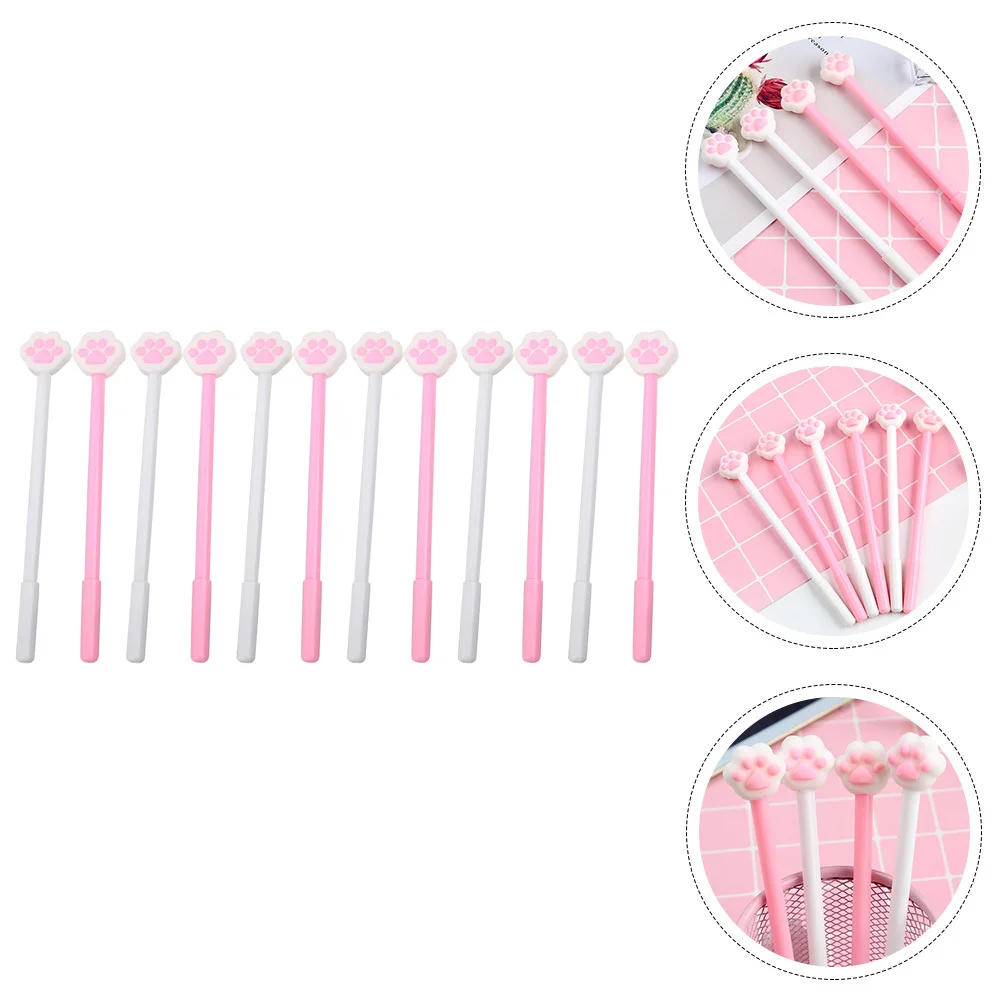 

12 Pcs Cat Claw Gel Pen Pens for Students Themed Novelty Cartoon Cute Stationery Ink