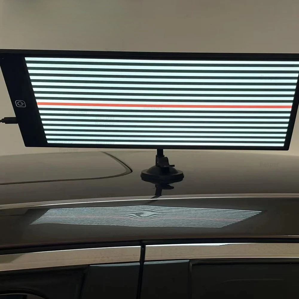 

PDR LED Line Board Battery & USB Dual Powered Paintless Dent Removal Reflector Board Auto Dent Repair Tool