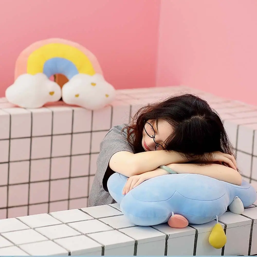 Woondecoratie Hart Liefde Vijfpuntige Ster Knuffels Zon Sierkussen Regenboog Pop Wolkenkussen