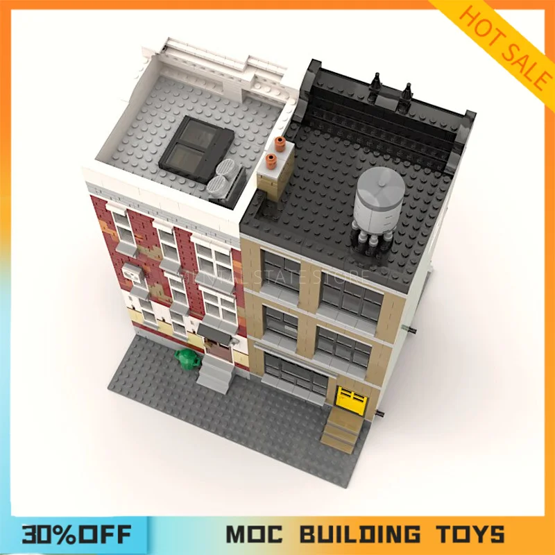 3889PCS Customized MOC Modular Street of Bricago Building Blocks Technology Bricks Creative Assembly Education Toy Holiday Gifts