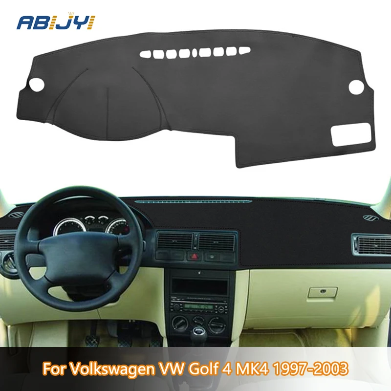 For Volkswagen VW Golf 4 MK4 1997-2003 Car Inner Accessories Dashboard Cover Mat Reflect Light non-slip Pad Instrument Pan
