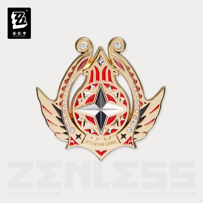 شارة معدنية رسمية أصلية ZZZ Zenless Zone Zero Mihoyo Anime Game Badge أزياء تنكرية هدية الهالوين الأنيمي