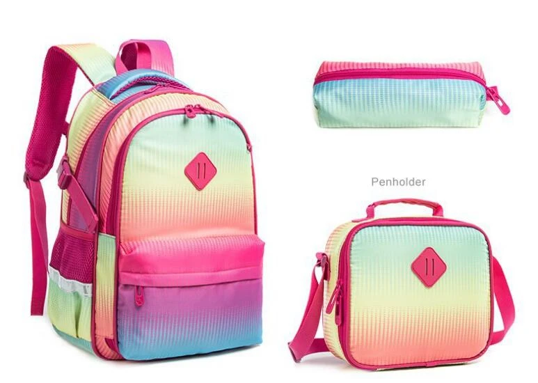 kid's-school-backpack-for-girls-school-bags-lunch-bag-pen-bag-students-school-mochila-school-backpack-children-shoulder-backpack