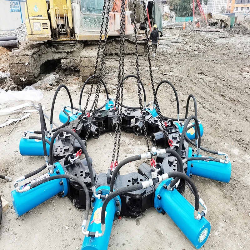 Hydraulic Pile Cutter for Excavator Concrete Pile Head Removal Tool Modular Pile Breaker Machine for 20 Ton Digger High Power