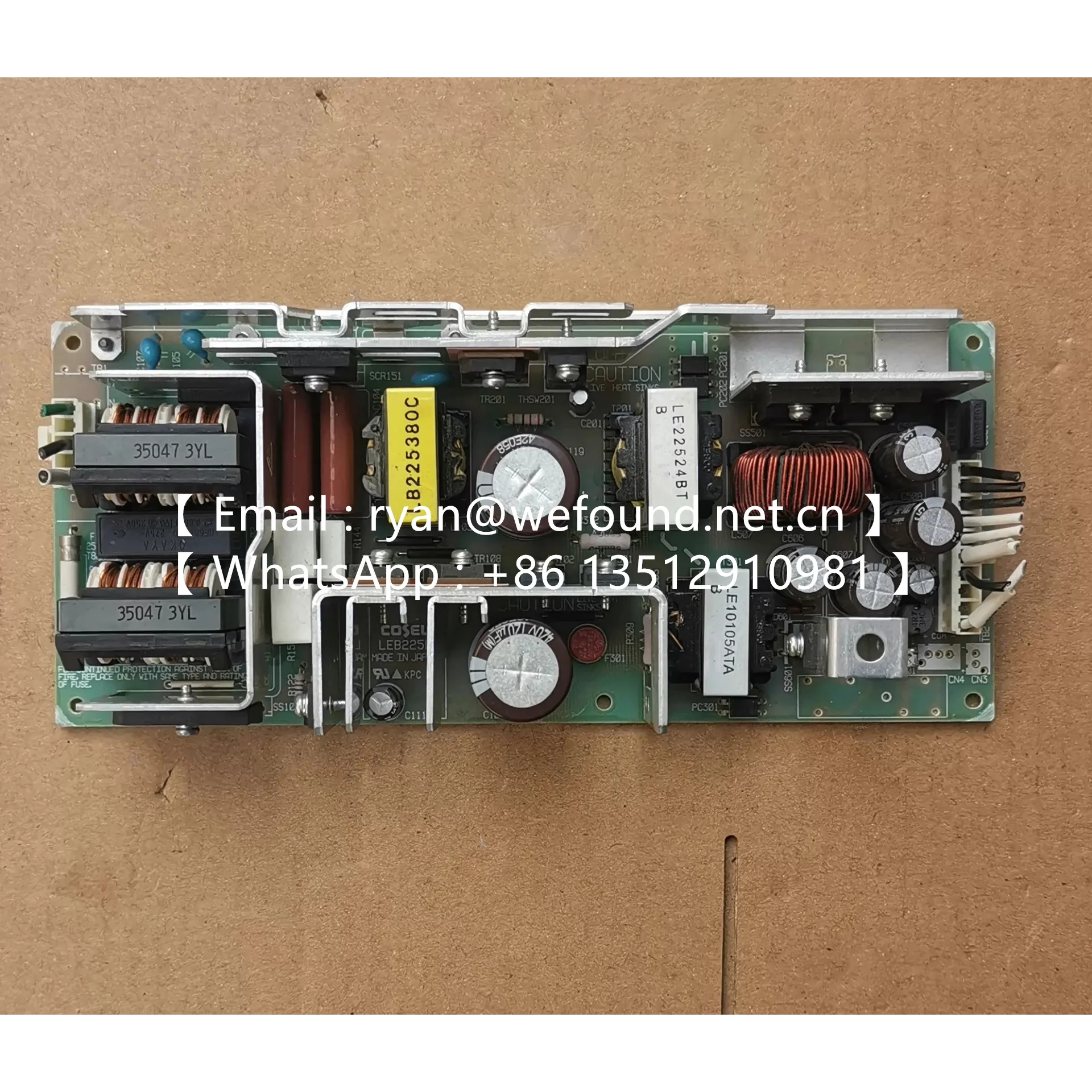 LEB225F-0524 T: Vertical terminal block R: with Remote ON/OFF SN: with Chassis & cover