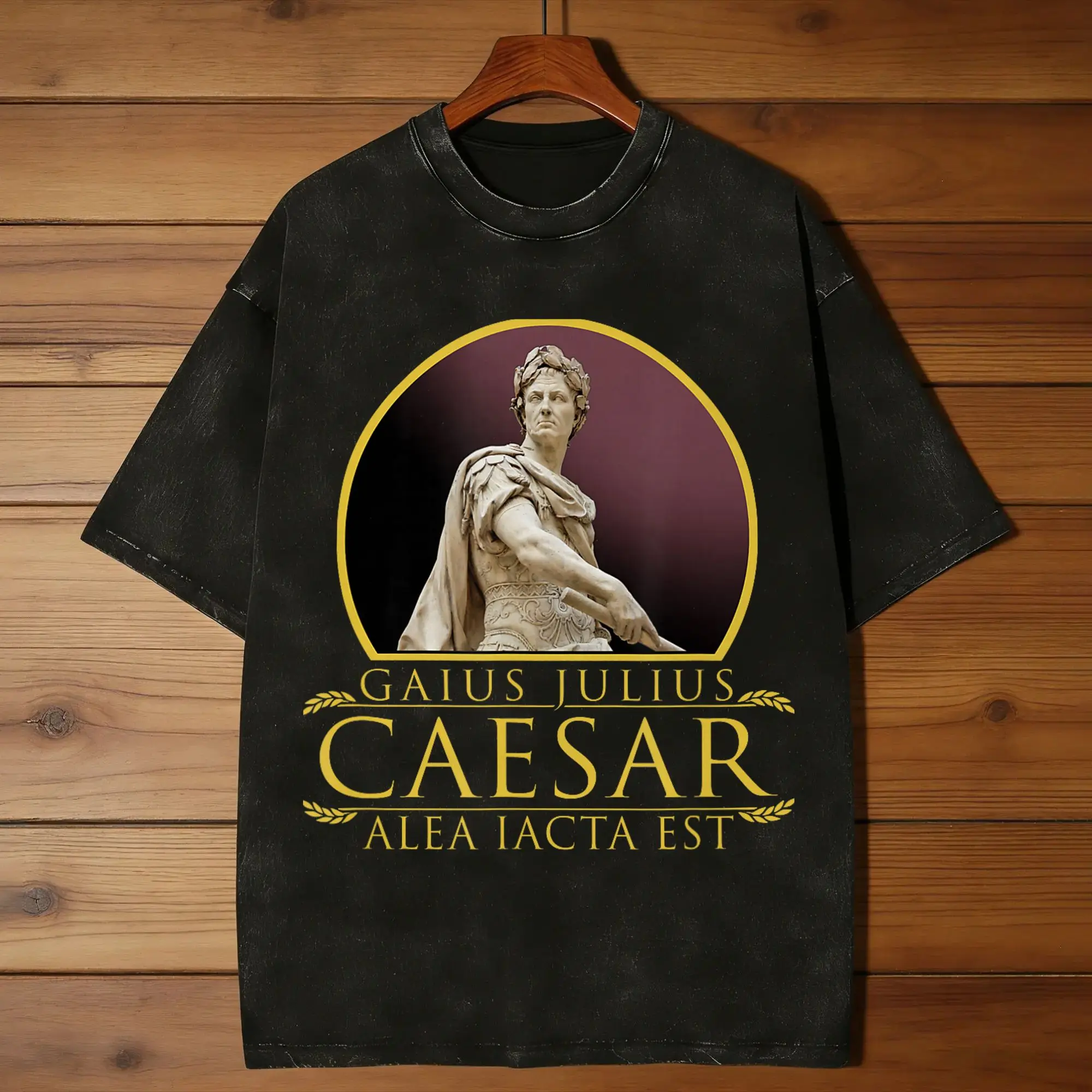 Julius Caesar Alea Iacta Est Quote Cotton T-Shirts  Fashion Tee Shirt for Mens Summer Y2K Retro Casual Tops