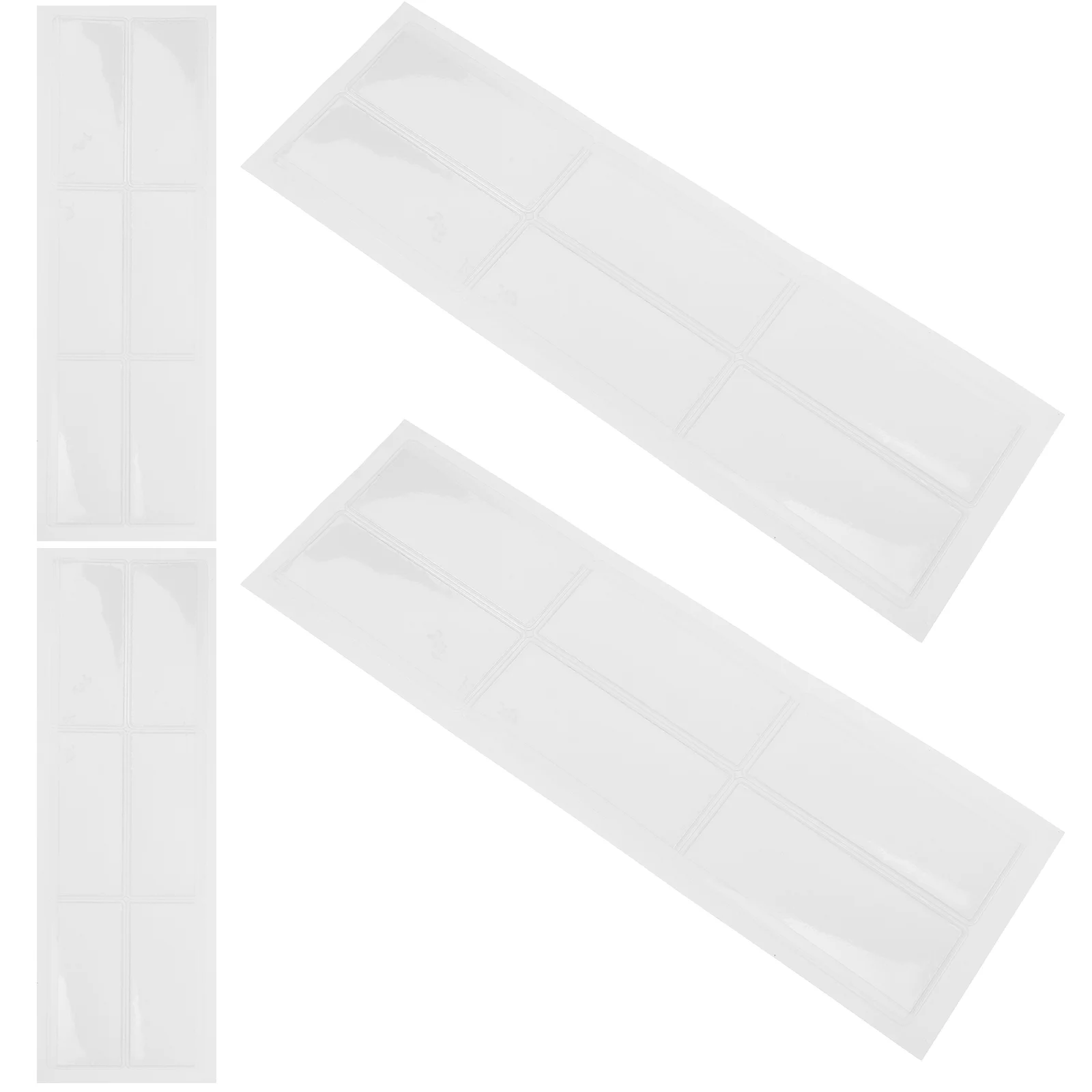 24 Pcs Label Holder Bag Adhesive Shelf Tags Storage Bin Labels Transparent Holders