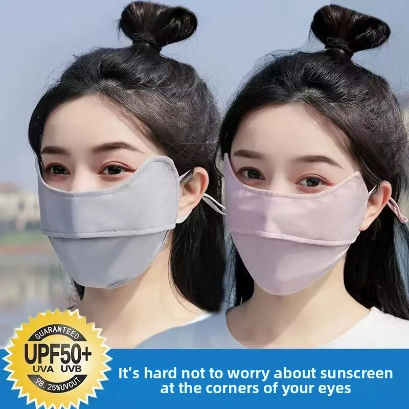 หน้ากากป้องกันแสงแดดสําหรับรถจักรยานยนต์ ฤดูร้อนสามมิติ UV-blocking ด้ายน้ําแข็งระบายอากาศในรถยนต์หน้ากากป้องกันแสงแดดใหม่