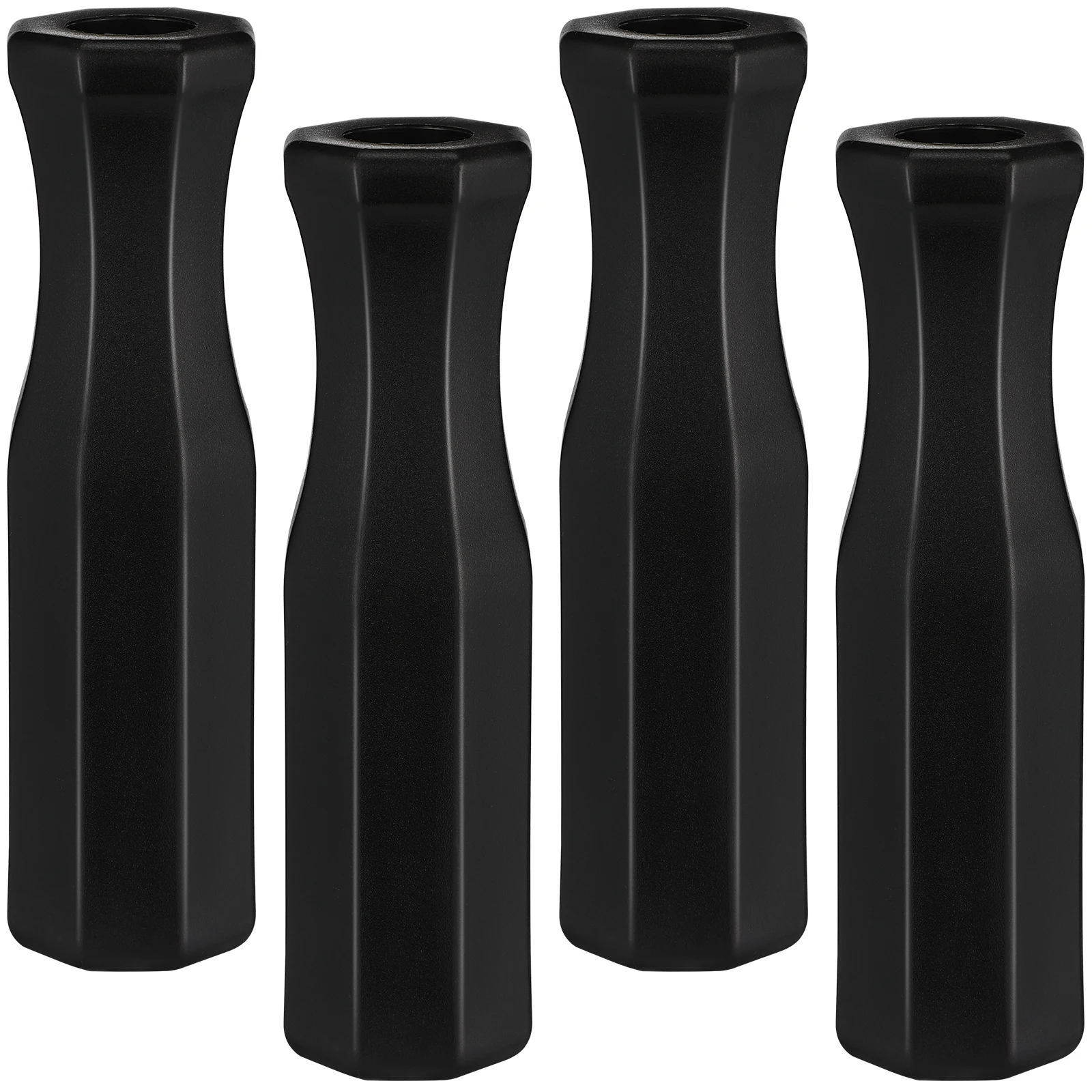 

4Pcs Plastic Foosball Octagonal Handles Replacement Grip for Football Table Machine Black Foosball Accessories