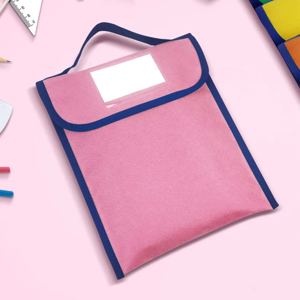 

Large Book Pouch Nylon Tote Bag Lightweight Large Capacity Book Carrier Office Student Use Students Stationery Bag