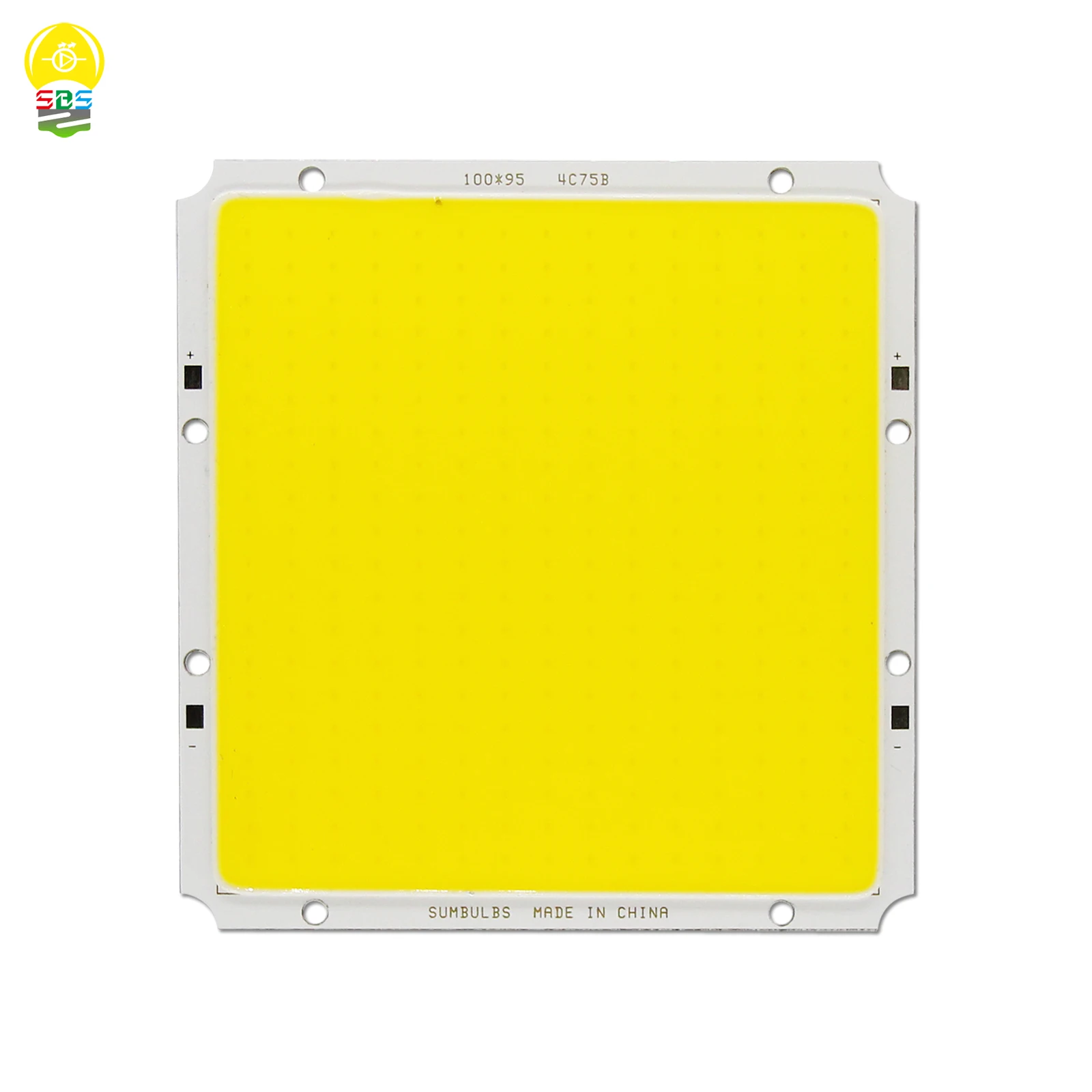 LED COB Panel Light Source 100x95mm DC 12V 50W Chip COB quadrato per lampada ad alta luminosità lampadina a matrice blu bianco freddo caldo