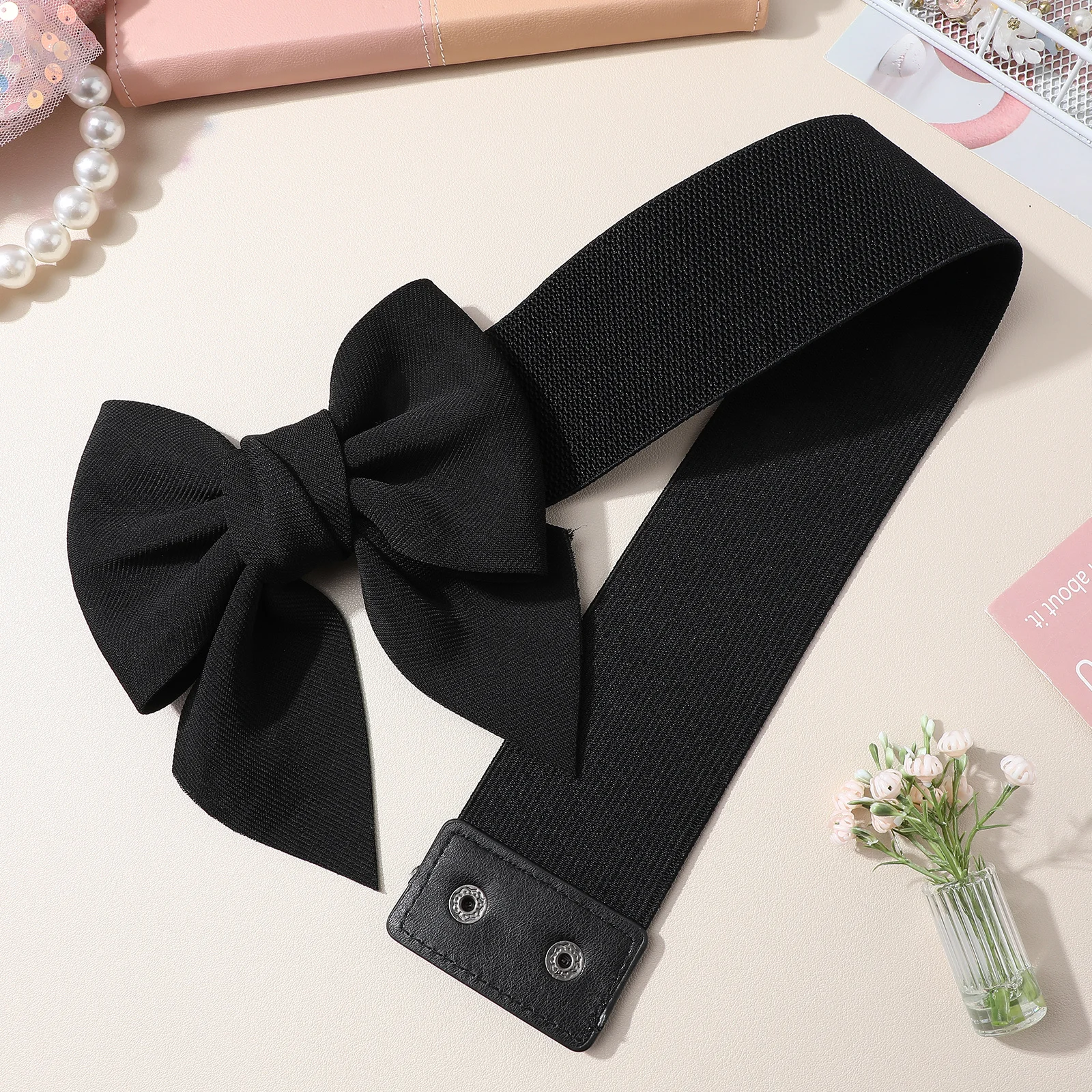 

Fashion Wide Belt for Women Soft Comfortable Cloth Belt with Elasticity for Dresses Trench Coats Robes Sash Waistband