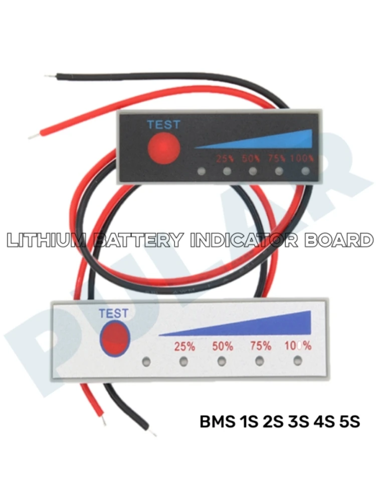 Wskaźnik Pojemności Akumulatora Li-po Li-ion PLR 1S 2S 3S 4S 5S 4.2V-21V Płytka Wyświetlająca Stan Baterii Litowej Tester Ładowania LED — zdjęcie 2