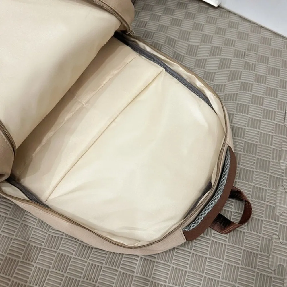 Schoolbag 대용량 캐주얼 배낭 여러 포켓 나일론 학생 배낭 조절 가능한 스트랩 컴퓨터 배낭 학교