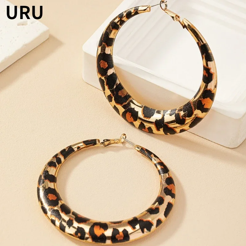 Fashion Jewelry Popular Temperament Cool Big Circle Hoop Earrings For Women Party Gifts Simply Design Ear Accessories