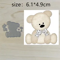 Bear Bow Metal Cut Dies Stencils for Scrapbooking Stamp/Photo Album Decorative Embossing DIY Paper Cards