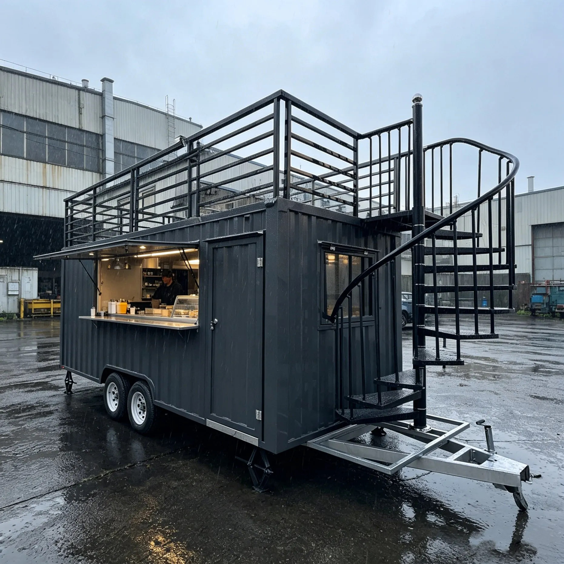 Hot Sale 20FT Portable Kiosk Modified Prefab Modular Coffee Shop Shipping Container Bar