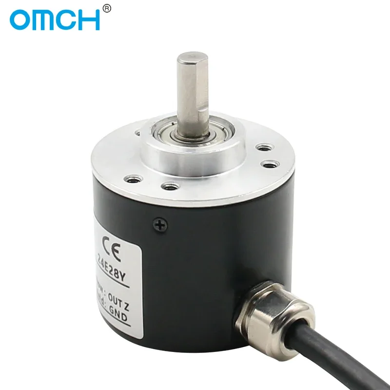 OMCH GOS38B Rotary Encoder A/B/Z 3-phase Signal 100 200 360 400 500 600 800 1000 1024 1200 1600 2048 2500 3600 4096P/R DC5-24V