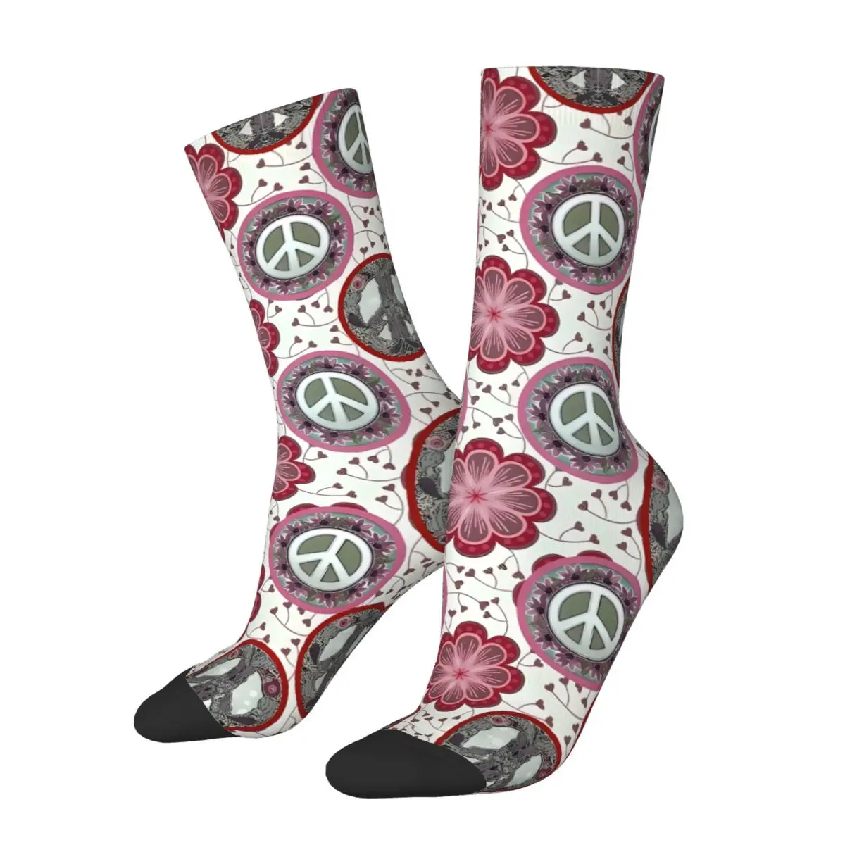 Love And Peace Sock Printed Man Polyester