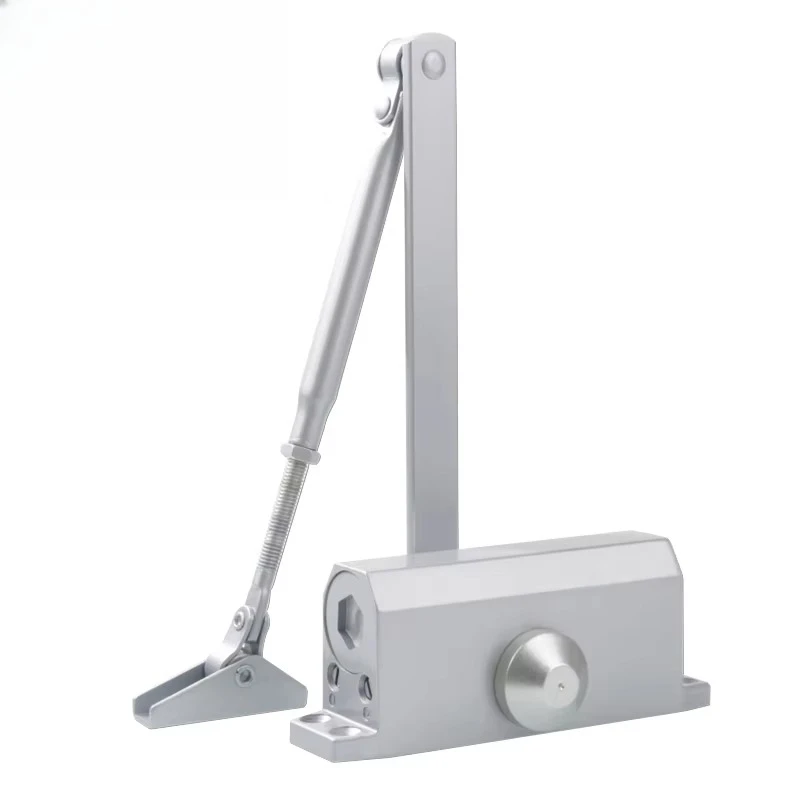 Automatic Door Closer Commercial Screen Door Closer Silver Parallel Arm Bracket Hold 20-45kg
