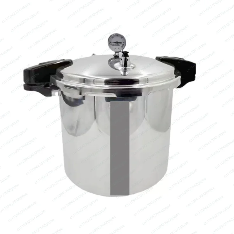 Olla a Presión de Aluminio de 32CM y 23L, 100kPa, con Doble Asa, Olla Pulida para Cocina de Inducción y Gas