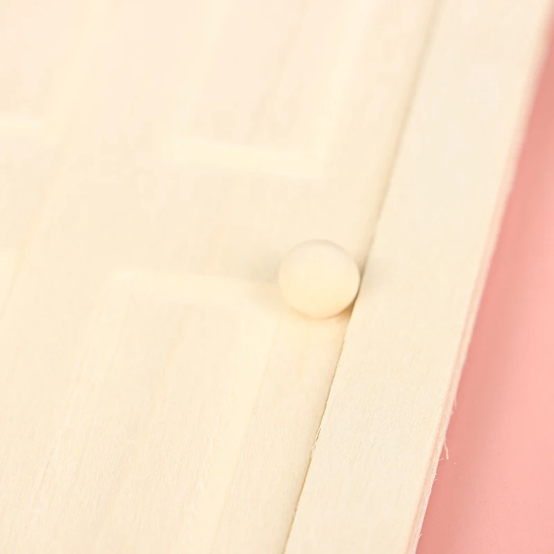 1/12 مقياس مصغر باب خشبي داخلي لتقوم بها بنفسك ملحقات أثاث بيت الدمى #6