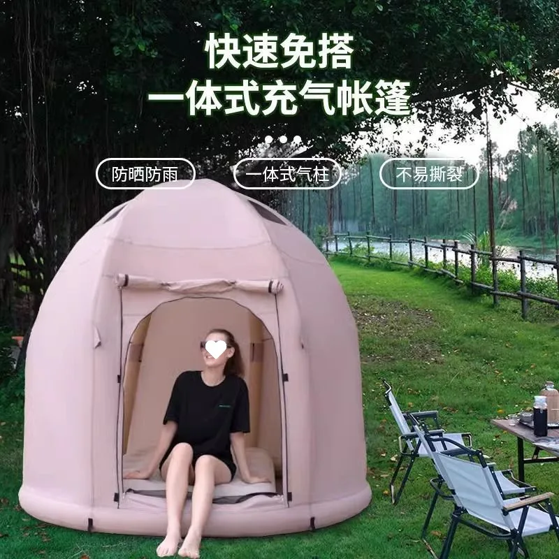 Outdoor automatic travel cold and frost-proof single tent