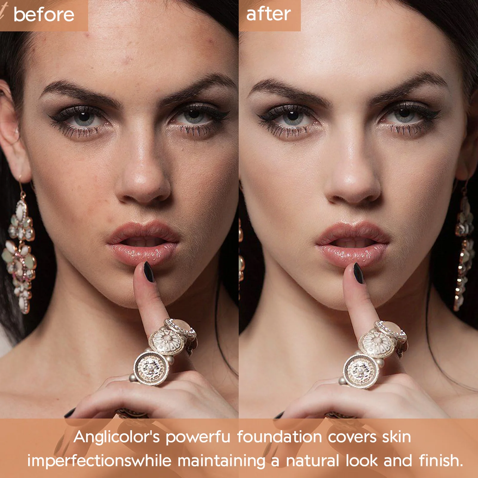 Grenzüberschreitender Concealer, flüssige Grundierung, dauerhafte Make-up-Grundierung, wasserfeste Ölkontroll-Grundierung, Creme, puderfreier Concealer