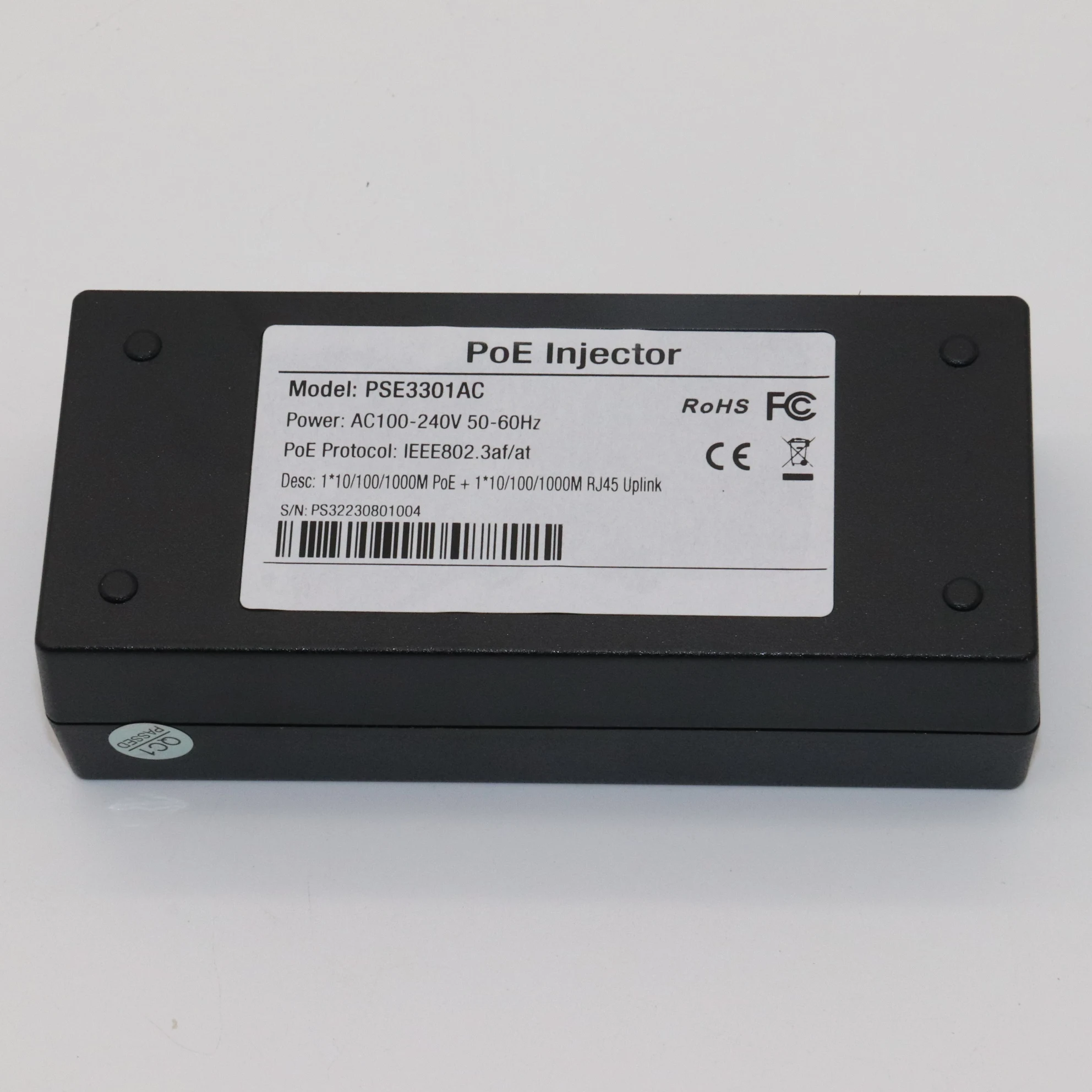 	   كاميرا IP لاسلكية Poe injector 35/60W، حاقن إيثرنت 2 * RJ45 + 1 * AC 50-60 هرتز NVR IP كاميرا، نظام أمان CCTV، DIY