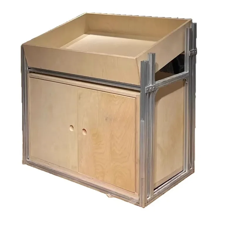 

Retro simple fruit display birch dining side cabinet living room wall locker