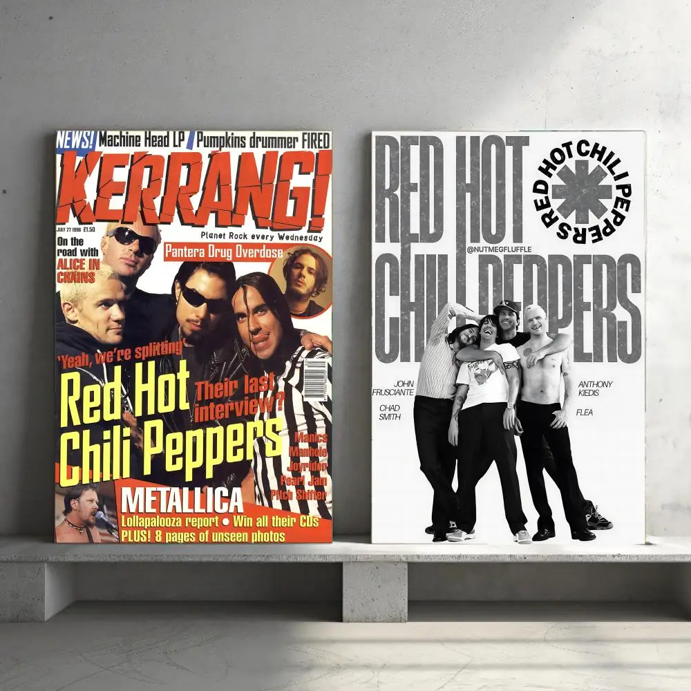 Alternative Rock Band R-Red Hot Chili Peppers-s Poster HD Wall Art Print, Self-adhesive Poster Sticker, Aesthetic Home Decor