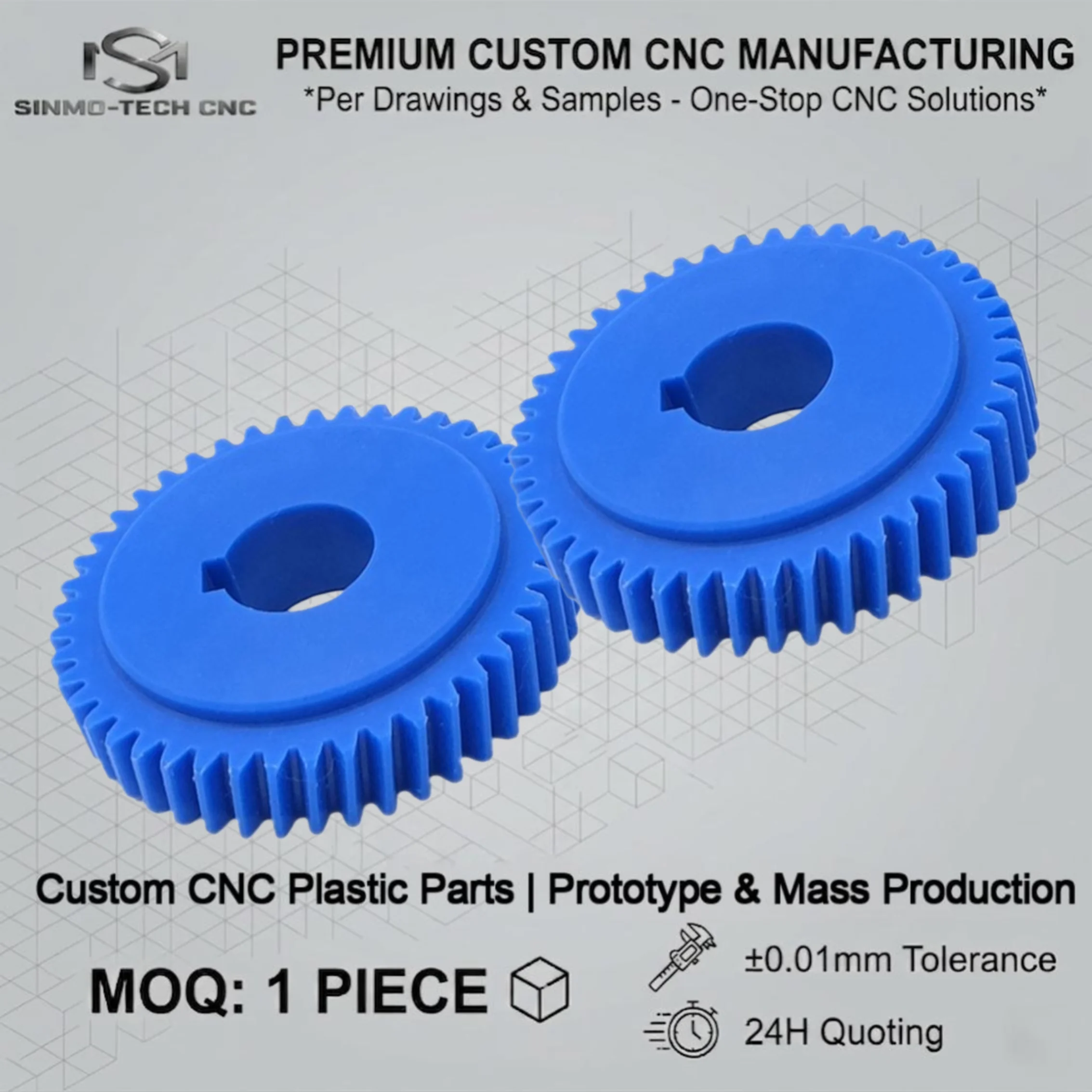 Precision Tolerance CNC Machining Engineering Plastics POM PA66 PEEK PTFE FR4 Custom CNC Milling Turning OEM Parts