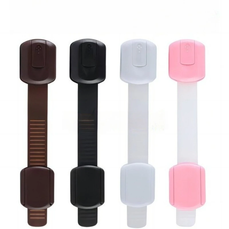 10pcs Adjustable Safety Cupboard Locks Easy Install No Tools Needed  for Cabinet Drawer Refrigerator Toilet Black Pink White