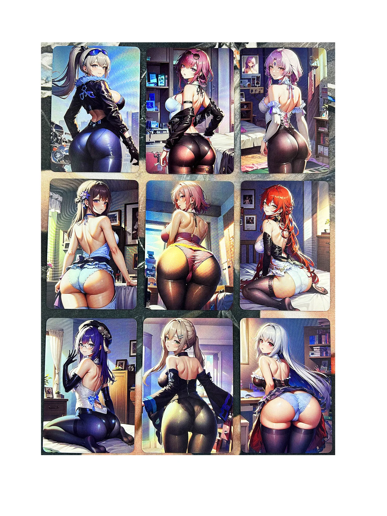 9pcs/set ACG Beauty Star Rail Refraction Sexy Girls No.1 Swimsuit Toys Hobbies Hobby Collectibles Anime Game Collection Cards