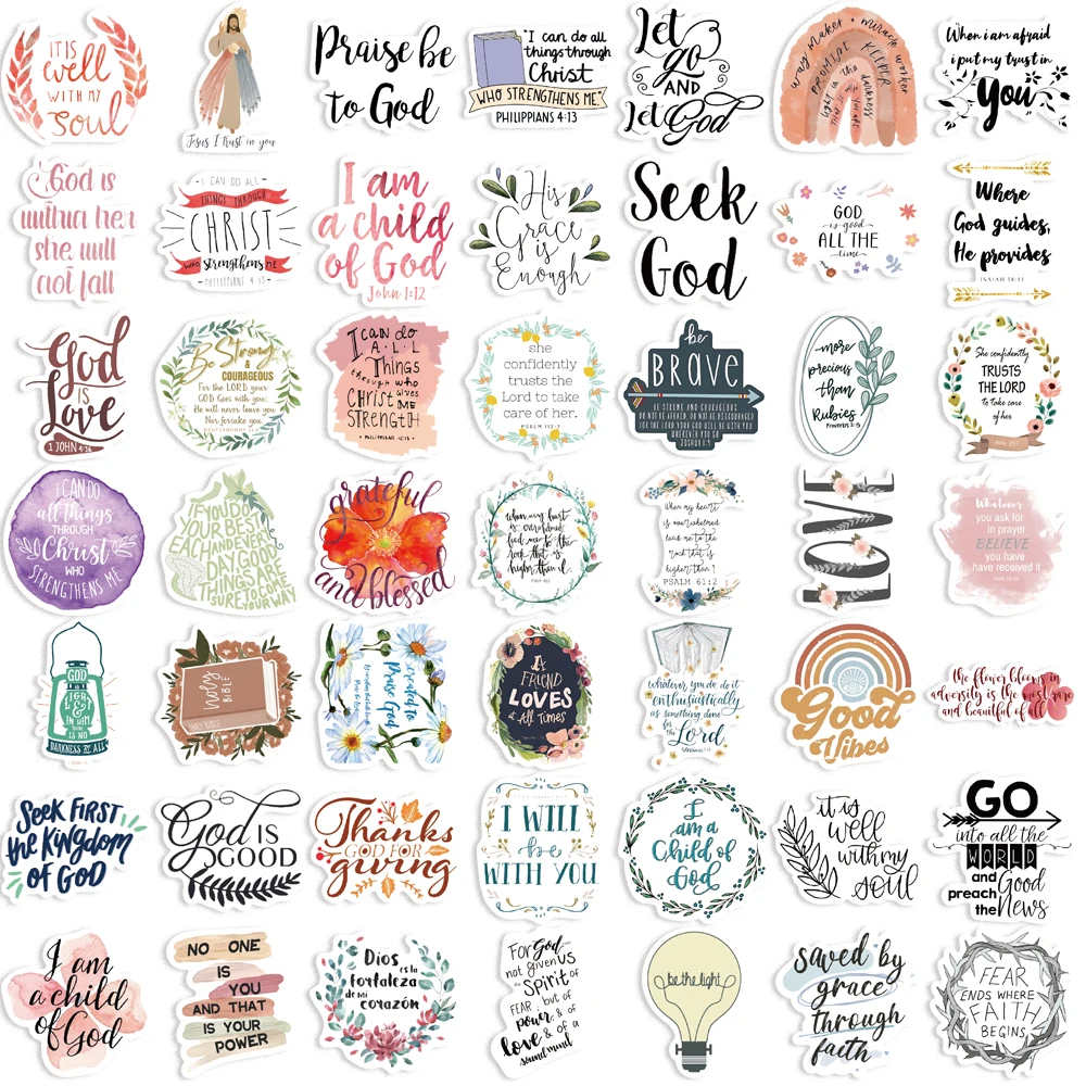 50PCS Boho Mental Healthy Art Stickers Motivational Sticker for Adults Teens Students Teachers Aesthetic Decals Gift