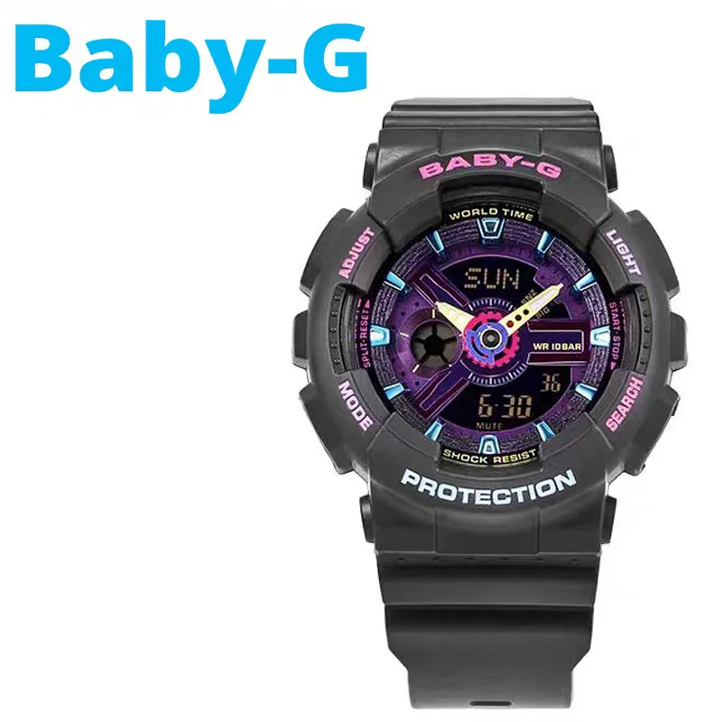 Baby-G Little Witch Series Relógio de pulso, Ladies Night Watch, relógio de estudante, impermeável Sports Watch, High-End Boutique, BA-110