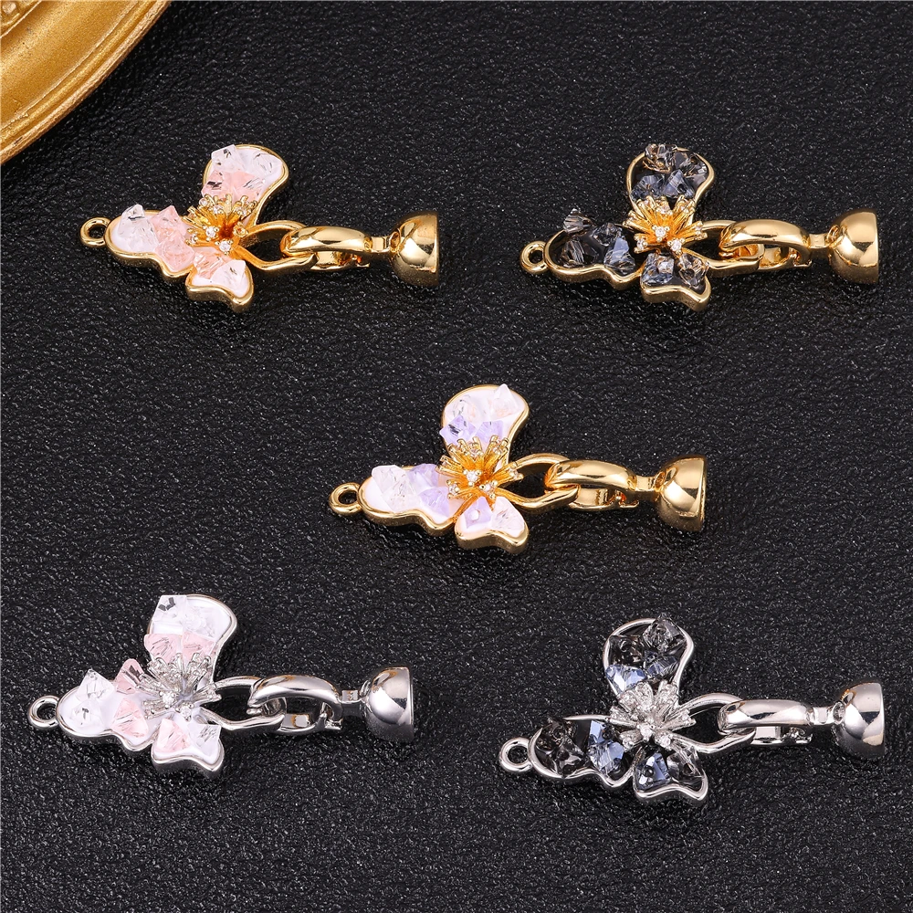 DIY Handmade Jewelry Making Findings Accessories Cubic Zirconia Fastener Clasps Official-Website Necklaces For Women