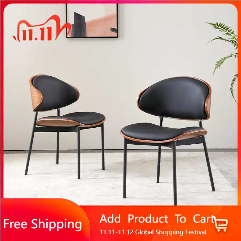 

Designer Barber Dining Chairs Accent Creative Mobile Outdoor Dining Chairs Minimalist Comfortable Clear Wood Sillas Furniture