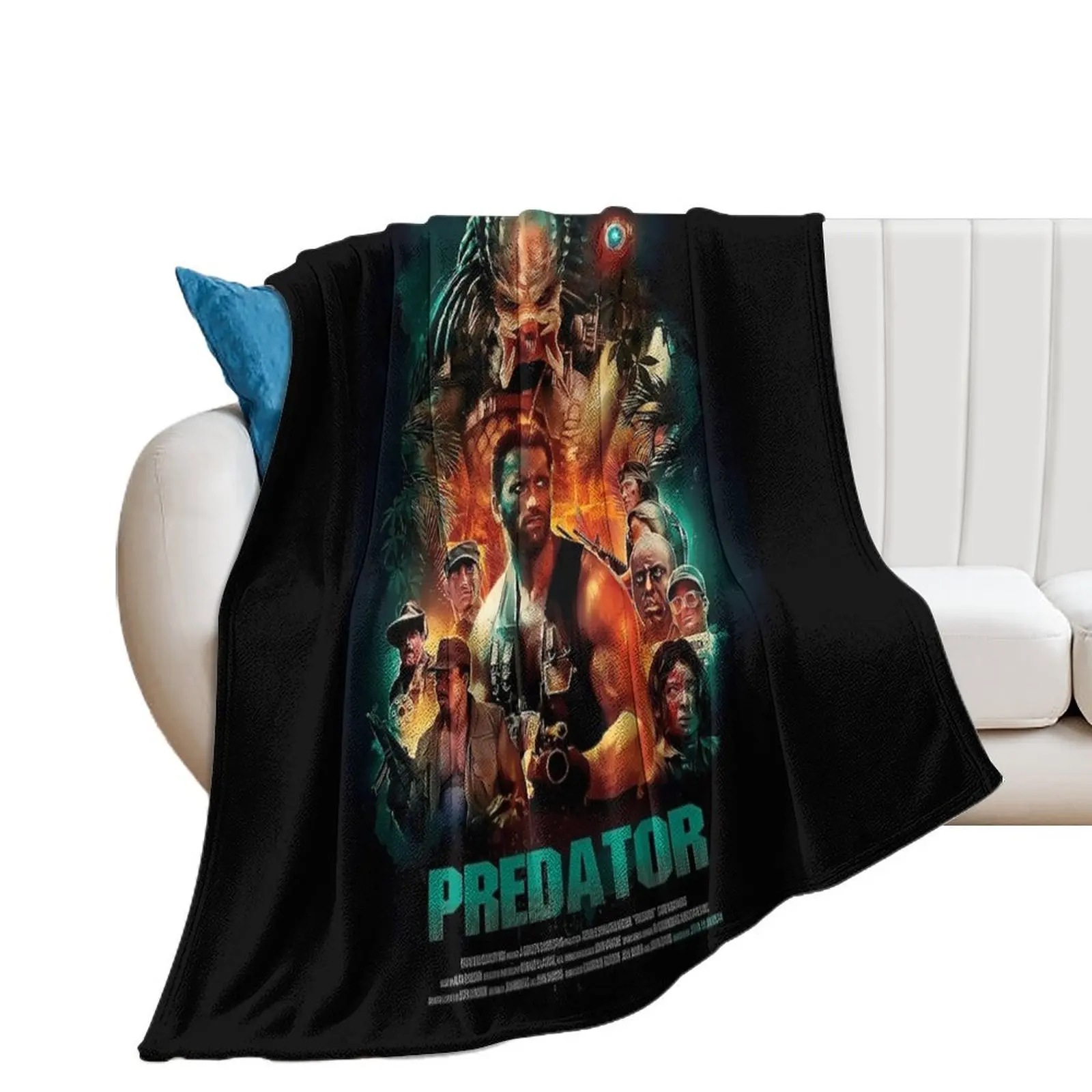 

Predator Canvas Throw Blanket Soft Plush Plaid blankets and throws Heavy Blankets