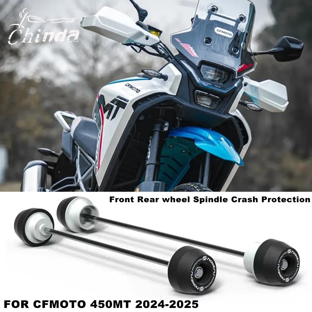 

NEW 2024 2025 Motorcycle Front & Rear Axle Fork Crash Sliders Wheel Protection FOR CFMOTO 450MT 450 MT CF MOTO 450MT