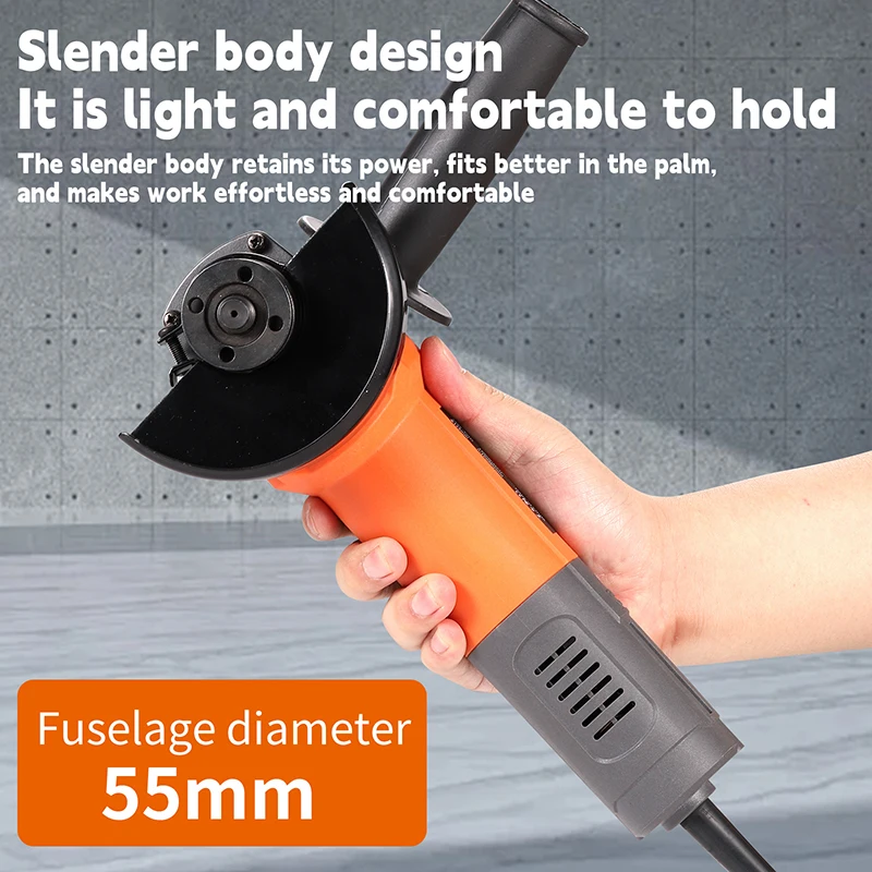 

Brushless Detachable Handle 4-1/2" Angle Grinder | 3D Heat Dissipation | 55mm Light Body | Alloy Guard | Heavy Duty Cutting