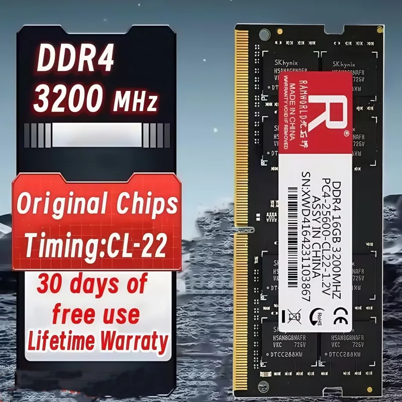 DDR4 16GB 8GB 4GB 3200MHz 2666MHz 2400MHz 2133MHz Notebook Memoria Ram PC4 CL16/17/19/22 1.2V SODIMM Laptop Memory