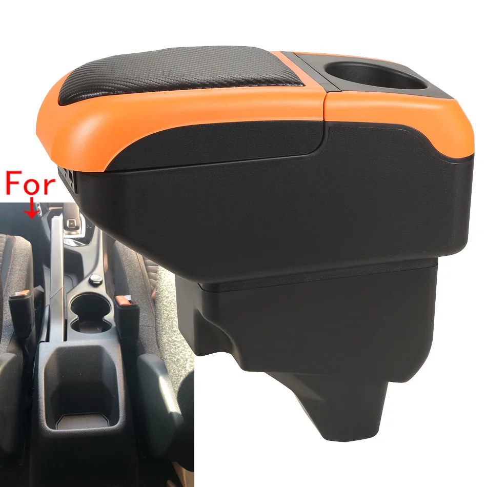 For Peugeot 208 Armrest Box For Peugeot 2008 Car Armrest 2019-2024 Car Storage Box Interior Water Cup Mouth Hidden Phone Holder