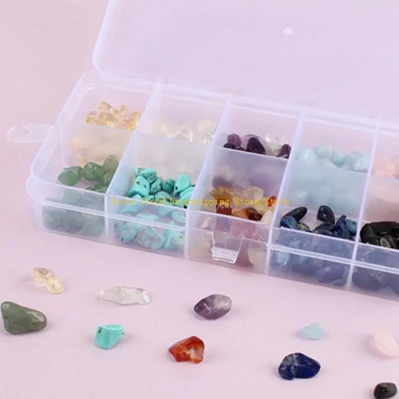 Colorful Stones Irregular Chips Loose Beads for Jewelry Making Decor DIY Crafts 10CD